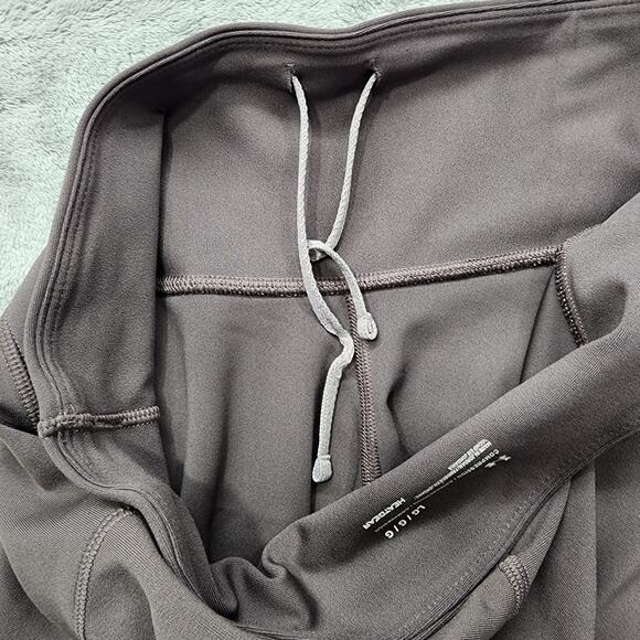 Under Armour Leggings Womens L Purple Heatgear Compression Fly Fast Crop Workout - Picture 5 of 14